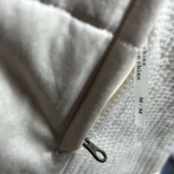 Mifresia rabbit fur vest NWT zipper front 2 pockets 2 colors ribbed sides - Picture 8 of 14